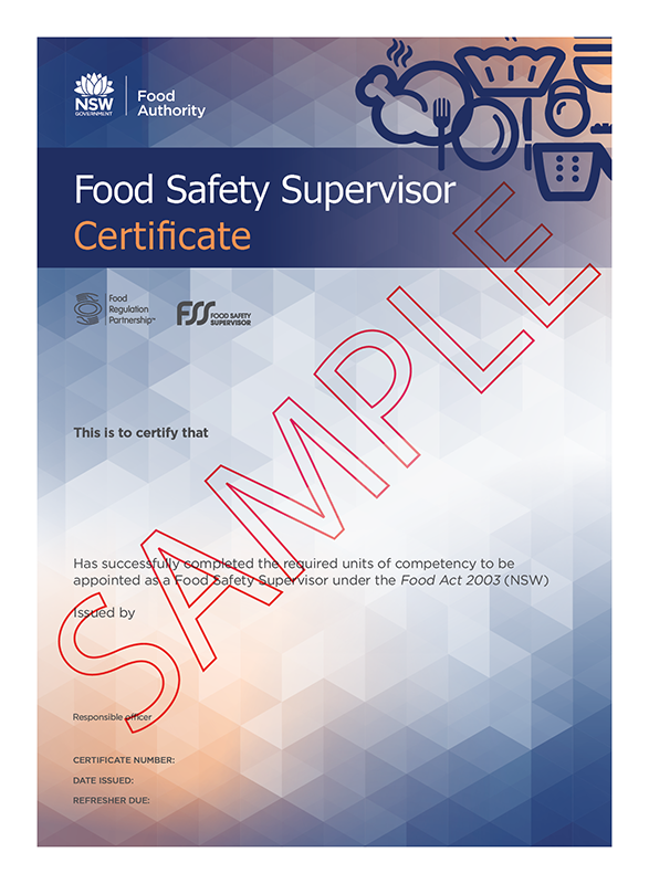 NSW FSS Certificate